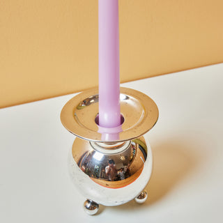 Silver-Plated Bubble Candle Holder