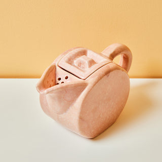 Pink Modernist Ceramic Teapot